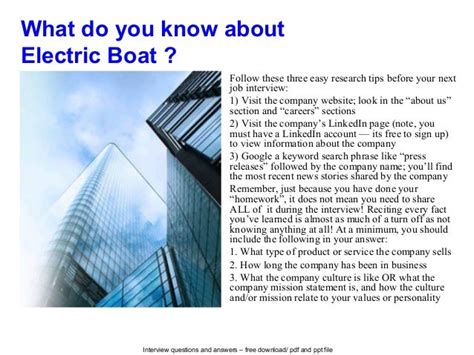 electric boat application check box question|gd ev boat interview questions.